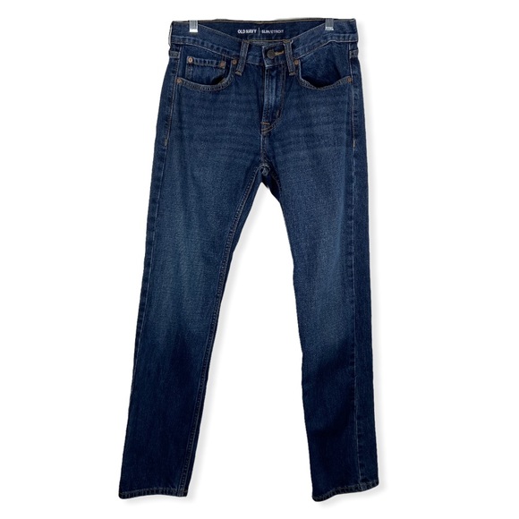 Old Navy Other - Old Navy Mens Slim Dark Wash Straight Leg Cotton 5 Pocket Denim Jeans Size 29X30